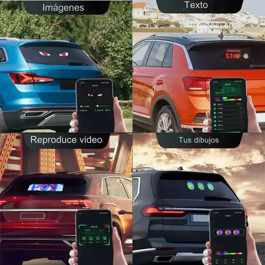 LED LUMINOSO CON BLUETOOTH  OJITOS  COQUETOS