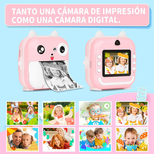 Cámara de Fotos  Instantánea  HAPPY KIDS ® + GRATIS 3 Rollos Originales ™
