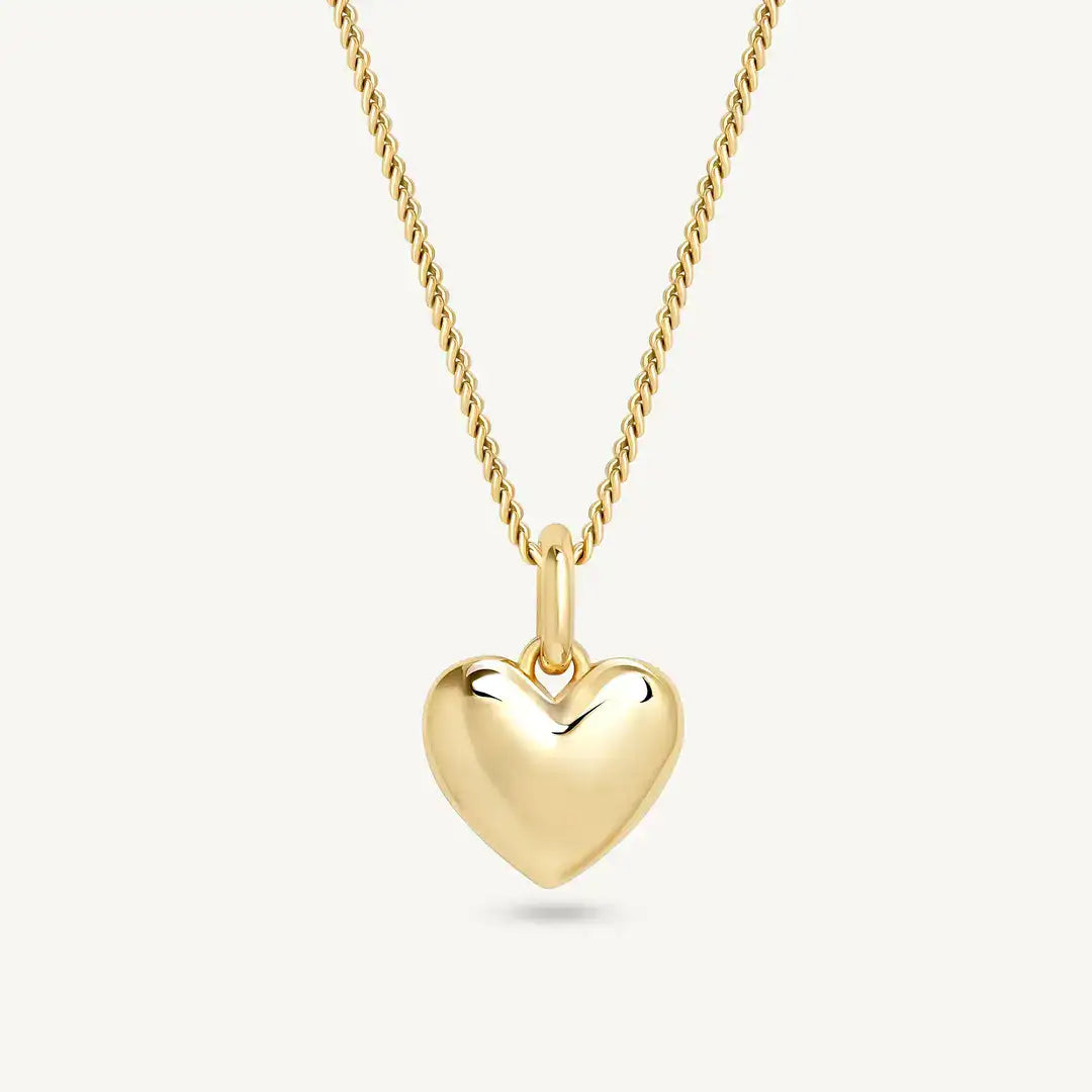 CADENA CORAZÓN  BOMBEADO  Fino Acero Inoxidable + CAJA + BOLSA