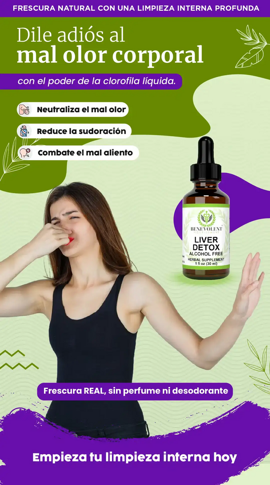 Clorofila Líquida Benevolent - Realiza un Detox Natural