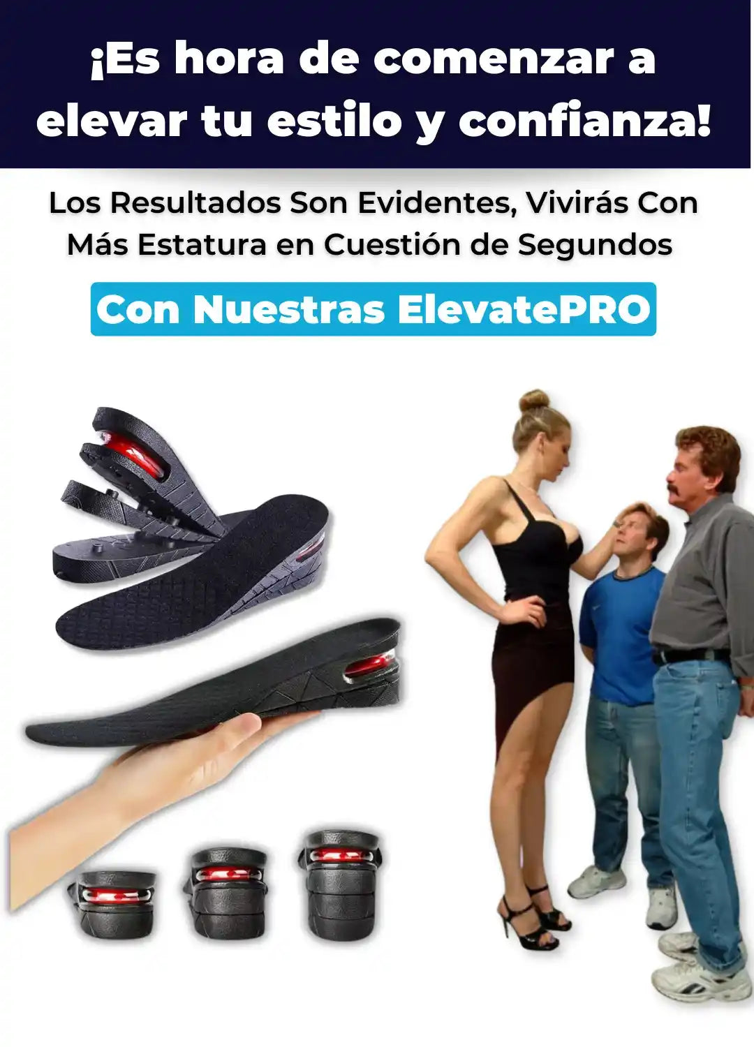 Plantillas Ortopédicas ®ElévatePro AJUSTABLE A TU MEDIDA